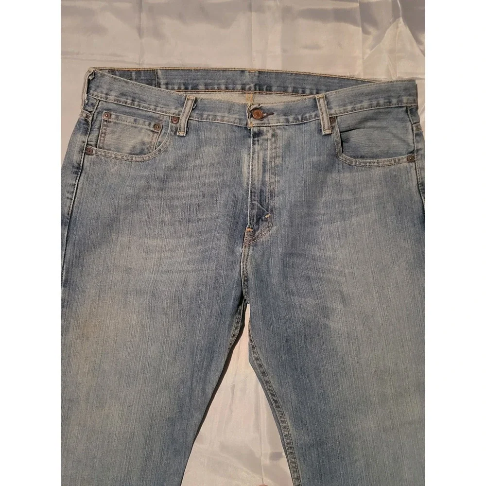 Levis 569 Mens 36x30 Denim Blue Jeans Medium Wash Loose Fit Straight‎ Leg Baggy